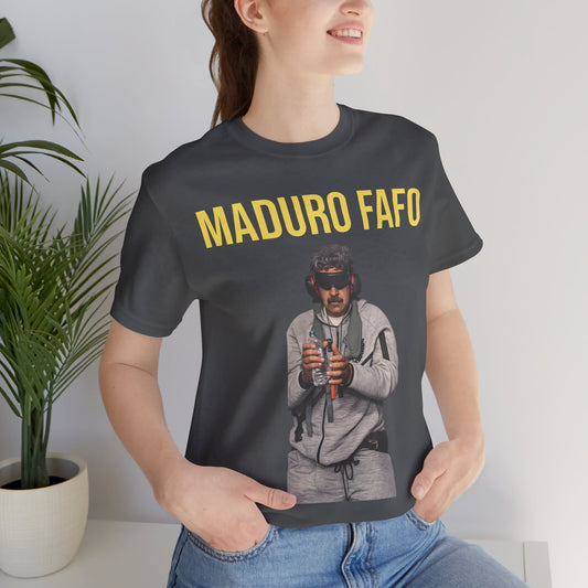 Camiseta Maduro FAFO – Meme Icónico, Unisex, Algodón, Cuello Redondo